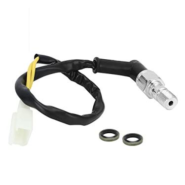 Imagem de Keenso Keenso Chave de Freio Hidráulico, M10X1.0 Universal Motorcycle Brake Light Com Plugue de 2 Pinos e Arruelas para a Maioria das Motocicletas (Cabeça dobrada)