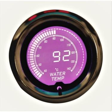 Imagem de Modificação de instrumento de carro LCD colorido universal para todos os modelos de carro Kit de carroceria acessórios de carro (6254-7 medidor de temperatura da água)