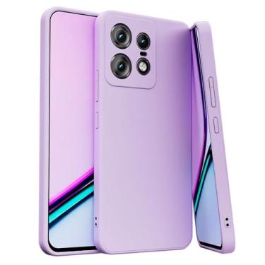 Imagem de Capa Capinha Compatível com Motorola Edge 60 Fusion e Edge 60 Aveludada Premium (LILAS)