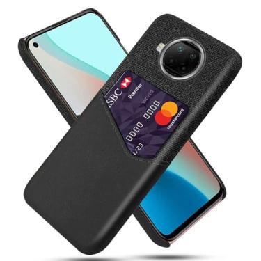 Imagem de Capa para Xiaomi Redmi Note 9 PRO 5G,Tela e tampa de couro PU,Antideslizante,360°cobertura completa à prova de choque com 1 slot de cartão atrás,Prevenção de queda-Black