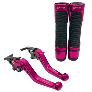 Imagem de Kit Manete Manopla Luva Moto Yamaha Nmax 160 Nmax160 Nmax - Stark Race