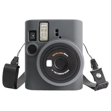 Imagem de VOVMOEYA Capa de silicone para câmera Fujifilm instax mini 41, resistente ao desgaste, capa protetora à prova de choque, kit de capa com alça de ombro