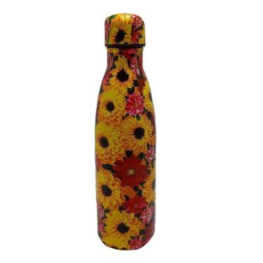 Imagem de Garrafa de Água em Alumínio 500ml Girassol 695853 - Kit
