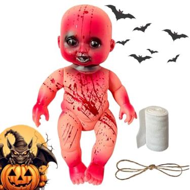 Imagem de Boneca assombrada | Enfeites de Halloween para bonecas assustadoras - Decorações de Halloween para decoração de casa para quarto interno, sala de estar, festa, quintal, jardim, varanda, pátio, casa