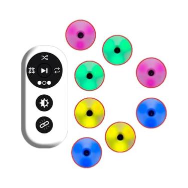 Imagem de oshhni 8 peças de luzes de treinamento de reação, kit de treinamento de agilidade esportiva com equipamento de resposta de velocidade remota para boxe de