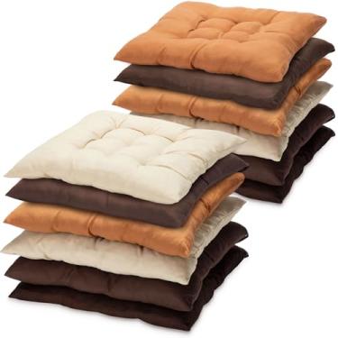 Imagem de Geetery 12 almofadas de chão para sala de aula, almofadas quadradas de assento para cadeira de chão, escola, jardim de infância, canto de leitura, almofadas grandes de meditação de 40 cm para ioga