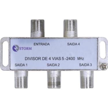 Imagem de Divisor Satelite 1/4 5-2400 MHZ 75 OHMS Mais de Dois Pontos - STORM