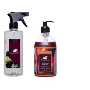 Imagem de Kit Agua Perfumada e Sabonete Liquido Ameixa Negra Amazonia Aromas