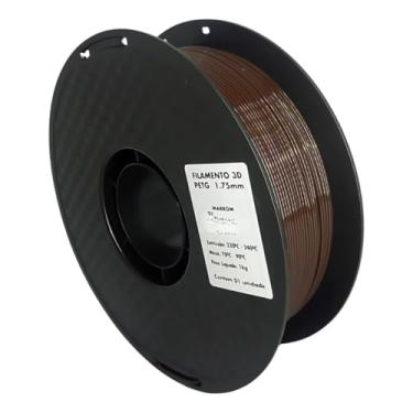 Imagem de Filamento 3D PETG Marrom 1.75mm 1KG Masterprint Para Impressora 3D