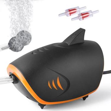 Imagem de Bomba de ar de aquário HITOP Black Shark 4W 110GPH para tanque 75-750L