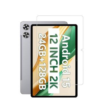 Imagem de WUNIAK Protetor de tela para tablet SVITOO P12 Android 15 de 12 polegadas, película de vidro temperado HD resistente a arranhões para SVITOO P12 proteção contra quedas, sensível ao toque