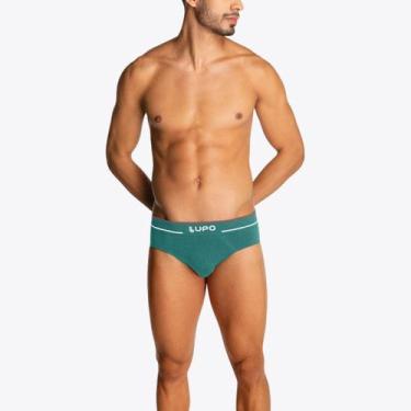 Imagem de Cueca Lupo Slip Fio Texturizado Sem Costura 00624-003, Verde bali, GG