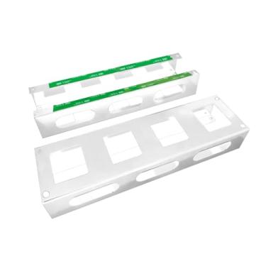 Imagem de Organizador de Cabos e Fios Pequeno para escritório tipo canaleta esconder fios(BRANCO)