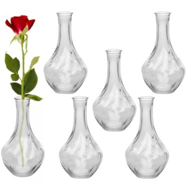 Imagem de Kit 6 Vasos De Vidro Pumpkin Para Decoração e Eventos 17cmx9,5cm 220565 Lyor