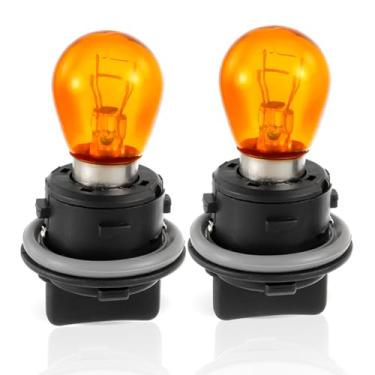 Imagem de HUAREW Soquete de lâmpada de seta frontal 92166-3K000 com lâmpada, adequado para Kia Soul Sport age Forte, 2014-2017 Hyundai Sonata Elantra, suporte de lâmpada de seta de farol com lâmpadas (1 par)