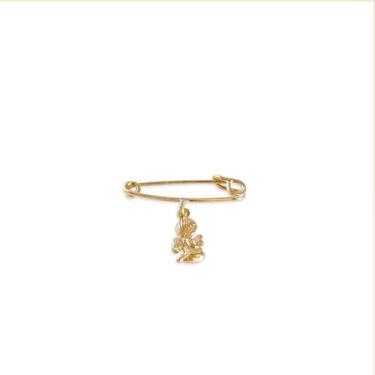 Imagem de Alfinete de Ouro 18k Com Pingente Anjo Da Guarda - Primus LB Joias
