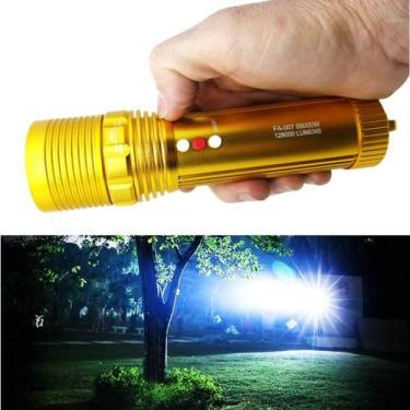 Imagem de Lanterna Led T6 de Iluminação Emergência  Segurança Recarregável 88000