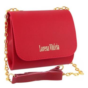 Imagem de Bolsa Pequena Feminina Alça Transversal - zbolsas, Vermelho