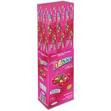 Imagem de Chicletão Azedinho Recheado Cereja 30cm Com 24 und - Danny