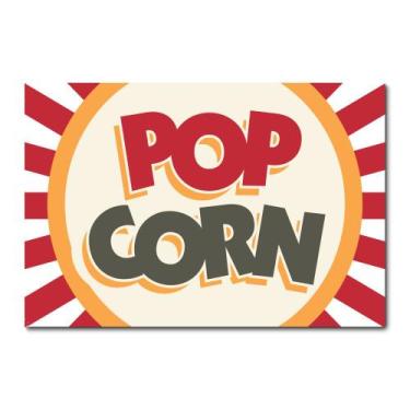 Imagem de Placa Decorativa - Pipoca - Cinema - 1341plmk - Allodi