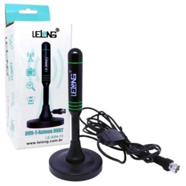 Imagem de Antena Tv Digital  Com Base Imã E Cabo 5m Hdtv/vhf/fm/vhf - Lelong