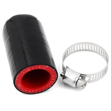 Imagem de Tampa de refrigeração de silicone (3/4" (19 mm) Plugue de extremidade de mangueira de vácuo de admissão com braçadeira, 4 camadas reforçadas para intercooler/admissão/válvula de bypass turbo/porta de