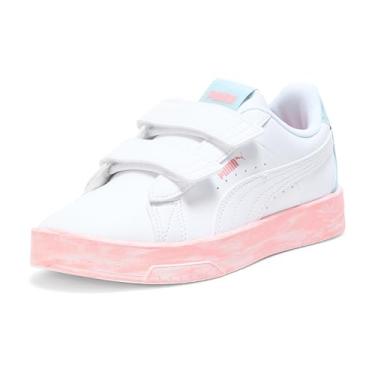 Imagem de PUMA Tênis infantil unissex Jada Hook and Loop, Vidro branco - pinkscape Ah25, 22