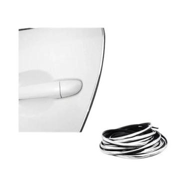 Imagem de Protetor De Bordas De Porta De Carro Em Cromo, Fitas Decorativas DIY, 