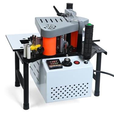 Imagem de Mefape Máquina De Colagem Bordas Para Marcenaria, Linhas Retas Curvas Em Ângulo Reto, Dupla Face Portátil Pvc E Abs, Velocidade Ajustável 5 A 10 M/Min, 110 V