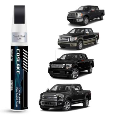 Imagem de COSLAKE Tinta de retoque de carro (Tuxedo Black(UH)) para Ford, kit de reparo de arranhões de pintura de carro, solução rápida e fácil de reparar, caneta removedor de arranhões 2 em 1 com 2