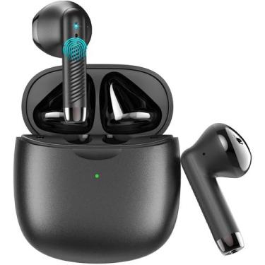 Imagem de Fones de ouvido sem fio Jxrev Bluetooth 5.3 Stereo Bass IP7 à prova d'