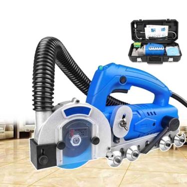 Imagem de Ferramenta Para Abertura De VãOs Em Pisos De Ladrilhos, MáQuina EléTrica Para Limpeza De Juntas De Ladrilhos Com Rebote AutomáTico, 9000 Rpm, AspiraçãO AutomáTica, RemoçãO De Raspagem De Bordas