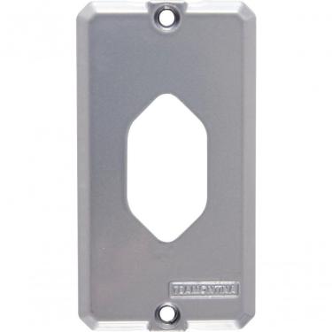 Imagem de Tampa Para Condulete Tramontina 1-2 E 3-4 Com 1 Posto Tomada Vertical