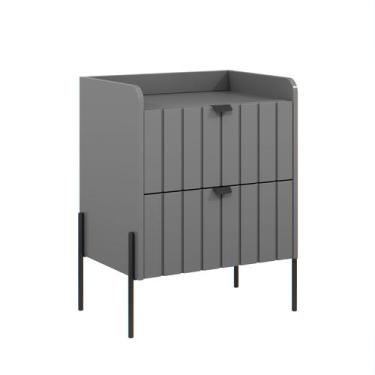 Imagem de mesinha de cabeceira industrial com gaveta moriah 45cm - Aprire Móveis