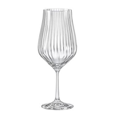 Imagem de Jogo de 6 taças para água em cristal ecológico 550ml A24cm - Full Fit