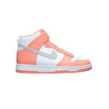 Imagem de Nike Feminino Dunk High WMNS DD1869 102 Futebol Cinza - Tamanho, Crimson Bliss/minério de ferro claro, 9