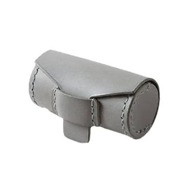 Imagem de predolo Mini bolsa de batom PU para mulheres, presentes, portátil, à prova de poeira, resistente ao desgaste, versátil, Cinza