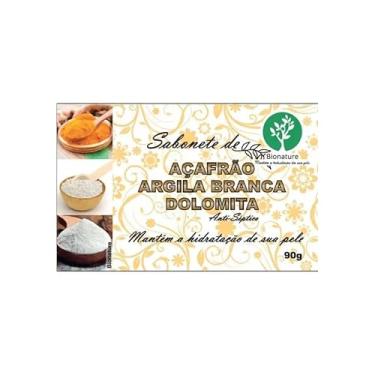 Imagem de Sabonete de Açafrão, Argila Branca e Dolomita, Kit com 3 Unidades, 90g cada