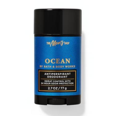Imagem de Bath & Body Works Desodorante antitranspirante Ocean – Bastão masculino de 76,5 g – Cipreste azul fresco, vetor e ar costeiro, proteção 24 horas