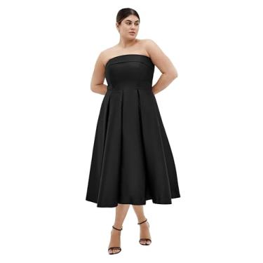 Imagem de City Chic Vestido feminino plus size - Tiffany, Preto, 52