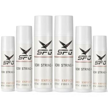 Imagem de FENJANER 6 peças de cera para arco e flecha, lubrificante de trilho à prova d'água para manutenção de arco composto recurvo de besta, reduz o atrito da corda e evita desgaste de acessórios