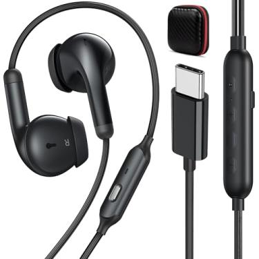 Imagem de iMangoo Fones de ouvido USB C com 3 modos EQ, fones de ouvido com fio, DAC HiFi Bass Sound Type C, fones de ouvido plug-in para iPhone 17 Air 16 Pro Max 15 para Samsung S25 S24 para Google Pixel 10