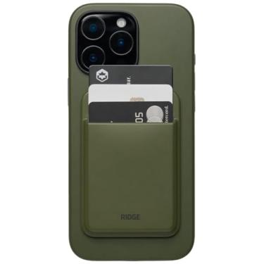 Imagem de Carteira Ridge para porta-cartões Magsafe - verde-oliva fosca, Oliva fosca
