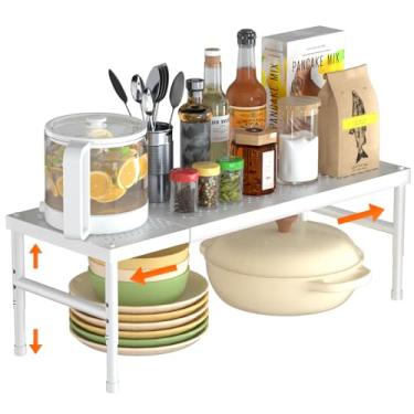 Imagem de Organizadores e armazenamento sob a pia de altura ajustável, organizador de banheiro de 2 andares embaixo da pia