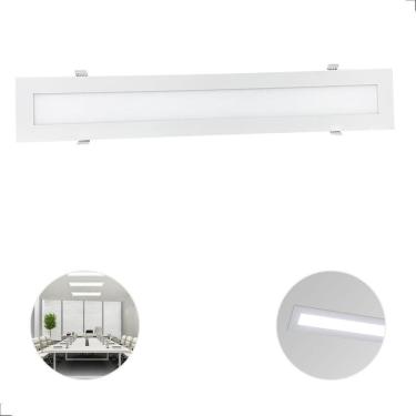 Imagem de Painel De Led Retangular 10X60 Embutir 18W 6500K Bivolt Opus