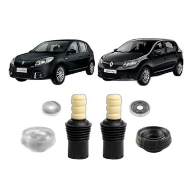 Imagem de 2 Kit Coxim Suspensão Dianteira Sandero 2017 2018 2019 2020