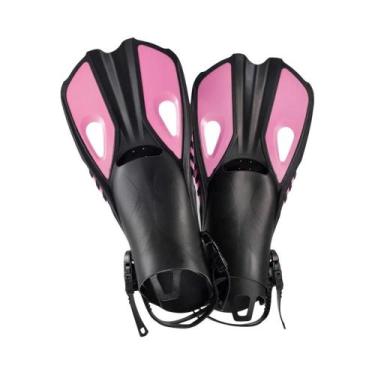 Imagem de Barbatanas de Snorkel Ajustáveis de Silicone - Nadadeiras para Salto A