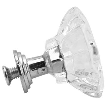 Imagem de Akozon 5 peças puxadores de porta de armário de acrílico estilo europeu cristal único puxador de gaveta em forma de abóbora, acessório multifuncional para uso doméstico (flores tipo B)