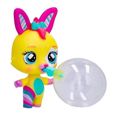 Imagem de Boneca mini Mila Bubillons - Candide - Ao apertar a cabeça de cada um deles, você terá uma surpresa: eles enchem bexigas com confetes dentro, trazendo uma explosão de alegria para a brincadeira