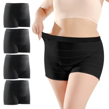 Imagem de CARER Healthcare Incontinence Pregnancy Calcinha De Malha Para Gravidez E Incontinência, 4 Peças, Pós-Parto, Essencial Hospital, Fornece Calcinhas Respiráveis Cintura Alta, Ótimas Pós-Cirúrgico Recu